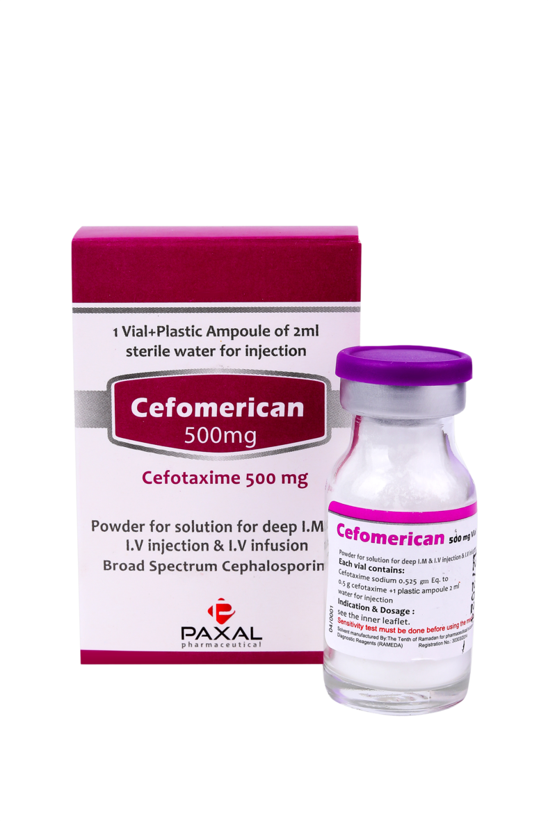 Cefomerican 0.5 gm IM/IV